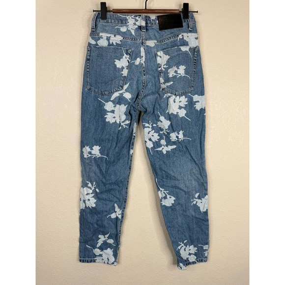 One Teaspoon Womens Awesome Baggies Jean Sz 23 Havana Floral High Waist Straight - Picture 8 of 16